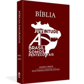 BIblia Juventude Brasil Somos Pentecostais Capa Dura Vinho