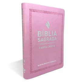 Biblia Sagrada Harpa Crista Rosa