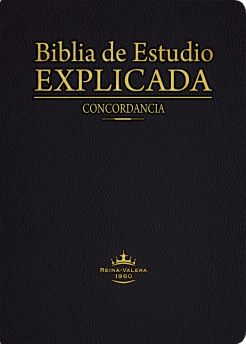 Biblia de estudio Explicada (Piel especial negra)