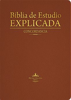 Biblia de estudio Explicada (Piel especial marrуn claro)